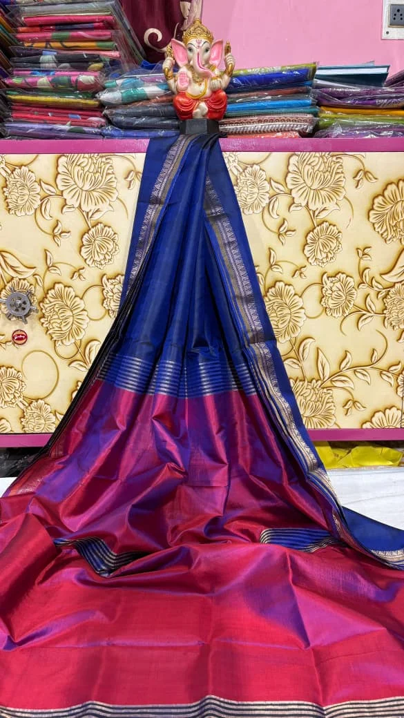 Zari Tussar Saree with zari border